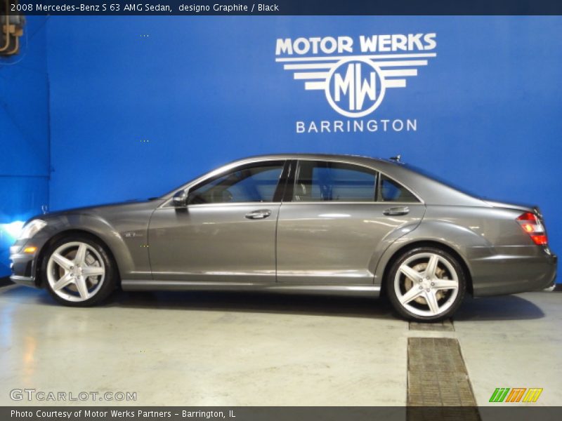 designo Graphite / Black 2008 Mercedes-Benz S 63 AMG Sedan
