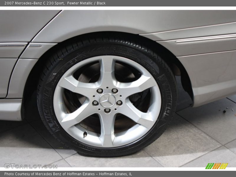 Pewter Metallic / Black 2007 Mercedes-Benz C 230 Sport