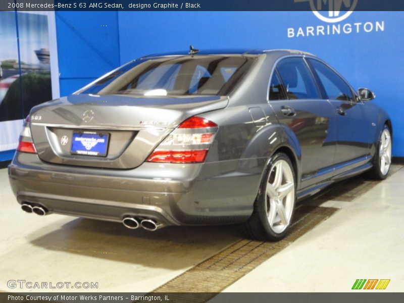 designo Graphite / Black 2008 Mercedes-Benz S 63 AMG Sedan