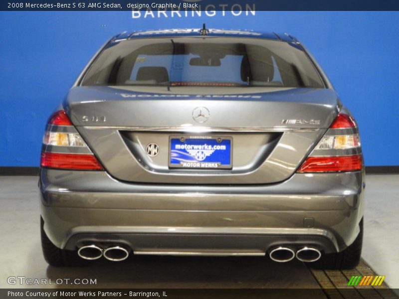 designo Graphite / Black 2008 Mercedes-Benz S 63 AMG Sedan
