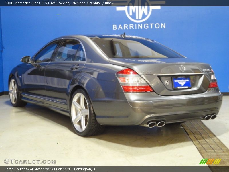 designo Graphite / Black 2008 Mercedes-Benz S 63 AMG Sedan