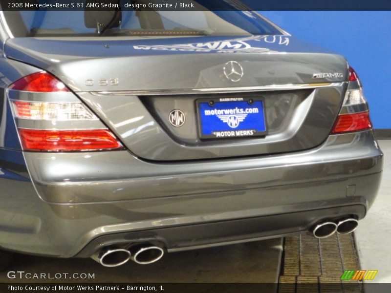 designo Graphite / Black 2008 Mercedes-Benz S 63 AMG Sedan