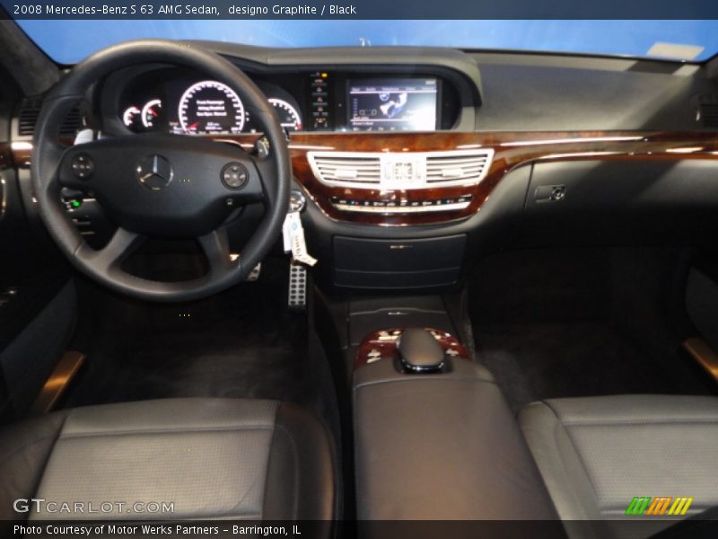 designo Graphite / Black 2008 Mercedes-Benz S 63 AMG Sedan