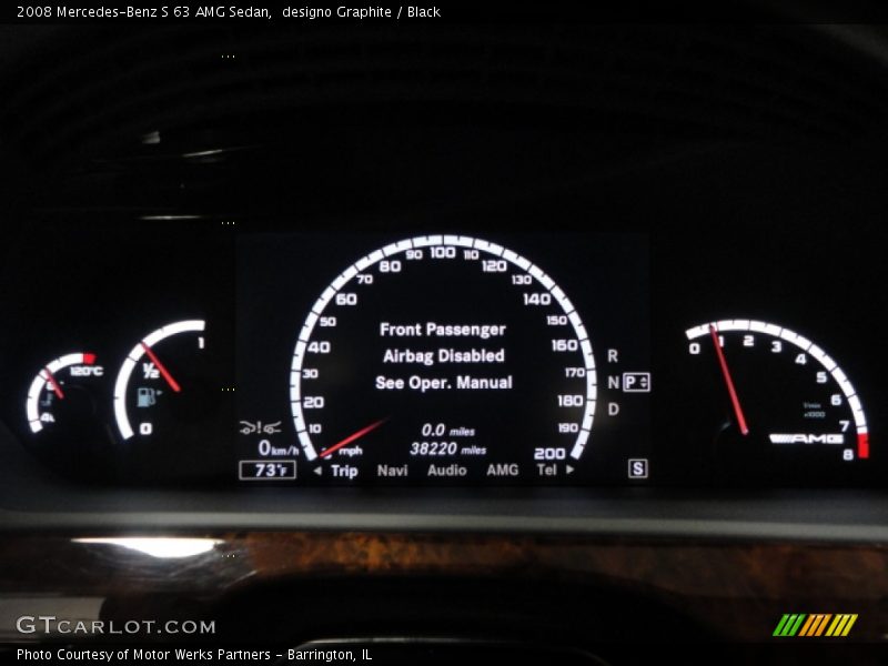 designo Graphite / Black 2008 Mercedes-Benz S 63 AMG Sedan