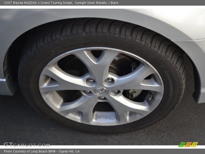 Sunlight Silver Metallic / Black 2007 Mazda MAZDA3 s Grand Touring Sedan