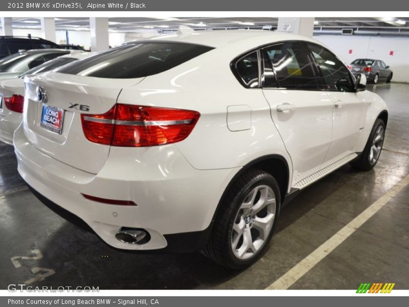 Alpine White / Black 2012 BMW X6 xDrive35i