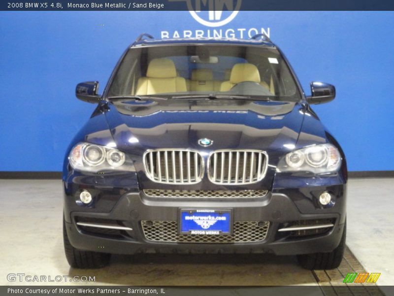 Monaco Blue Metallic / Sand Beige 2008 BMW X5 4.8i
