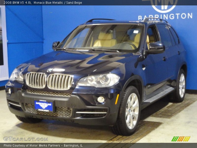 Monaco Blue Metallic / Sand Beige 2008 BMW X5 4.8i