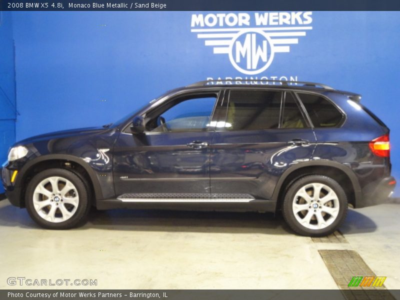 Monaco Blue Metallic / Sand Beige 2008 BMW X5 4.8i