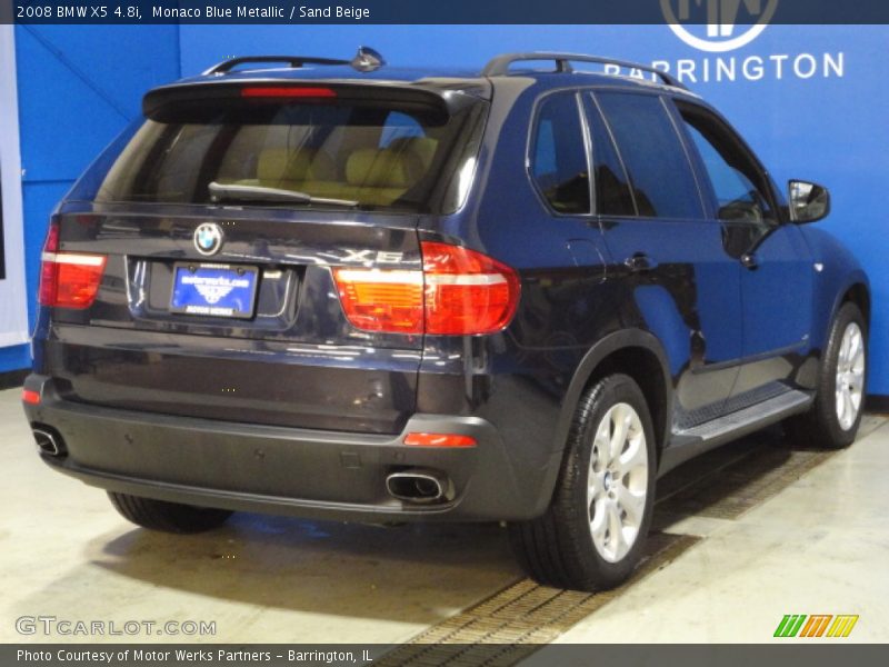 Monaco Blue Metallic / Sand Beige 2008 BMW X5 4.8i
