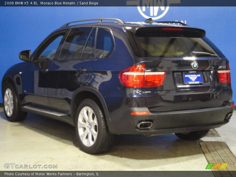 Monaco Blue Metallic / Sand Beige 2008 BMW X5 4.8i