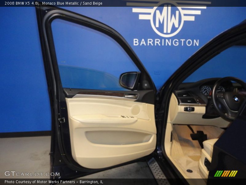 Monaco Blue Metallic / Sand Beige 2008 BMW X5 4.8i