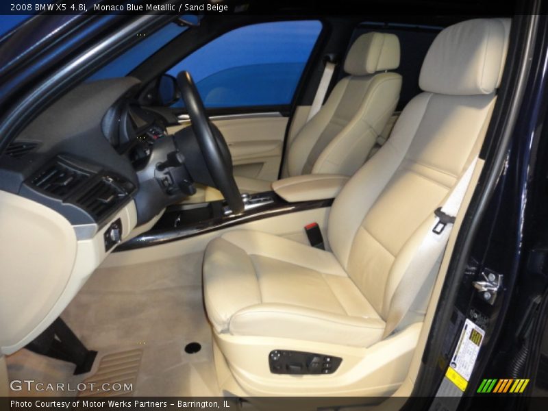 Monaco Blue Metallic / Sand Beige 2008 BMW X5 4.8i
