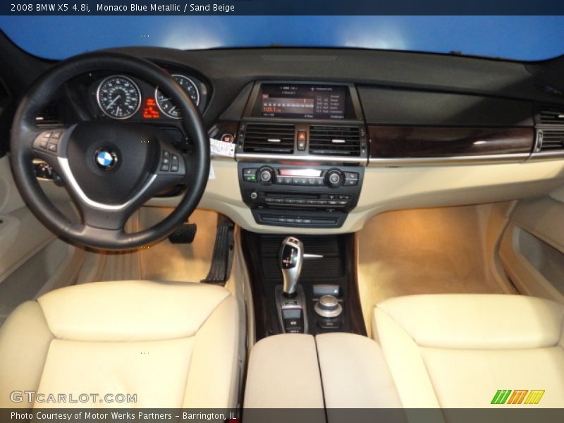Monaco Blue Metallic / Sand Beige 2008 BMW X5 4.8i