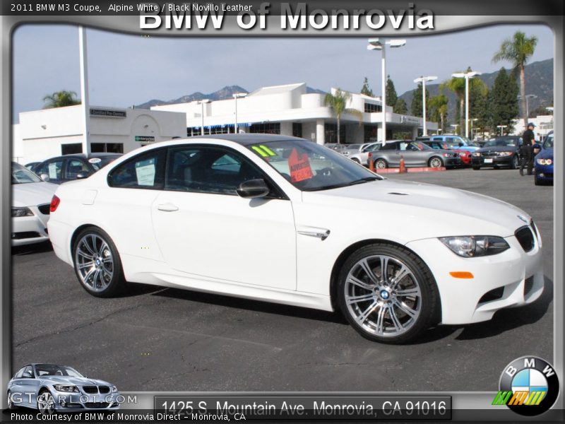 Alpine White / Black Novillo Leather 2011 BMW M3 Coupe