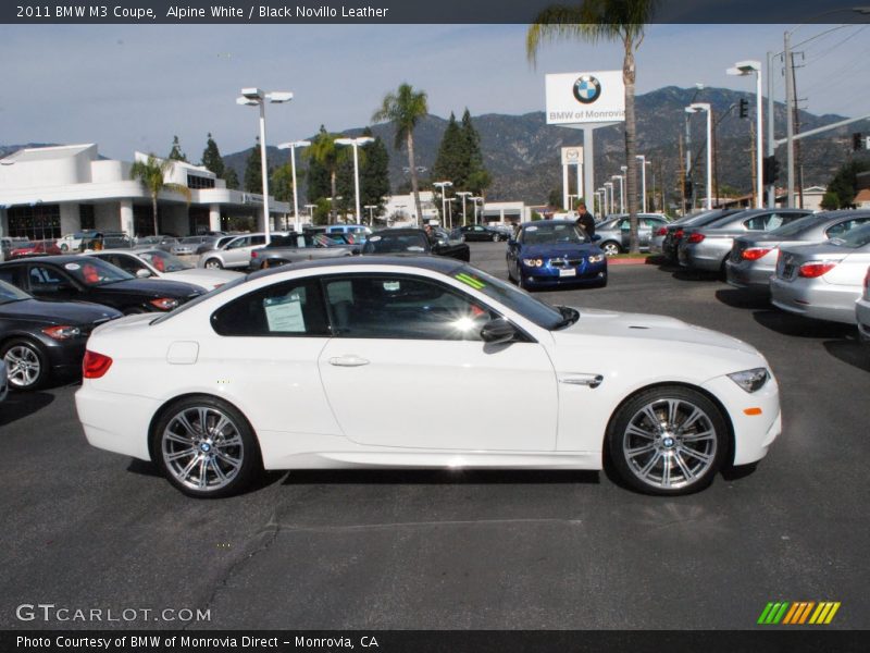 Alpine White / Black Novillo Leather 2011 BMW M3 Coupe