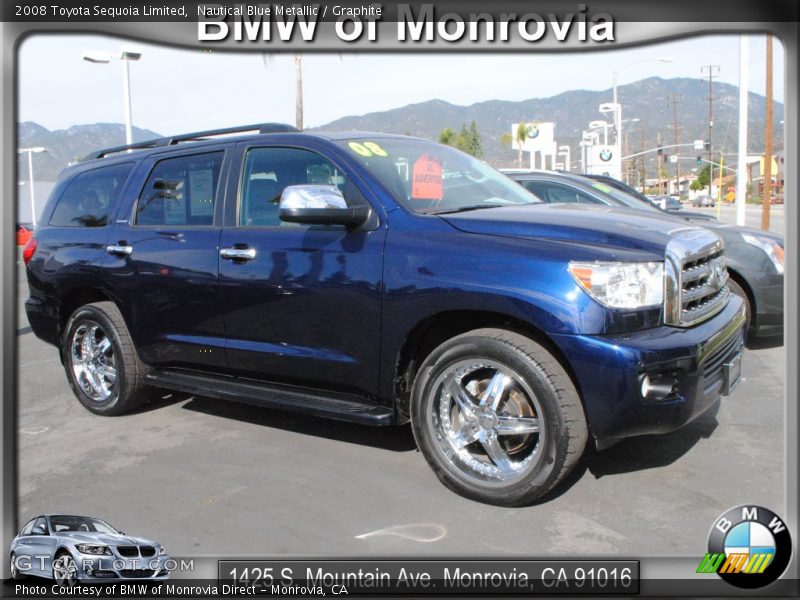 Nautical Blue Metallic / Graphite 2008 Toyota Sequoia Limited