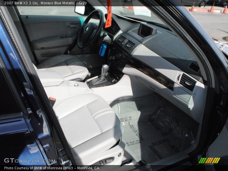 Monaco Blue Metallic / Grey 2007 BMW X3 3.0si