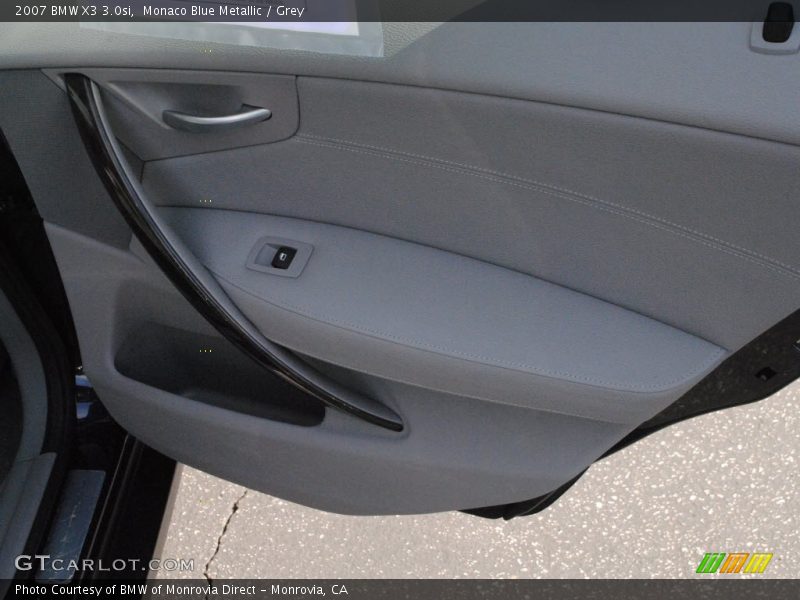 Monaco Blue Metallic / Grey 2007 BMW X3 3.0si