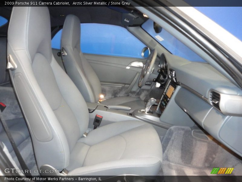  2009 911 Carrera Cabriolet Stone Grey Interior