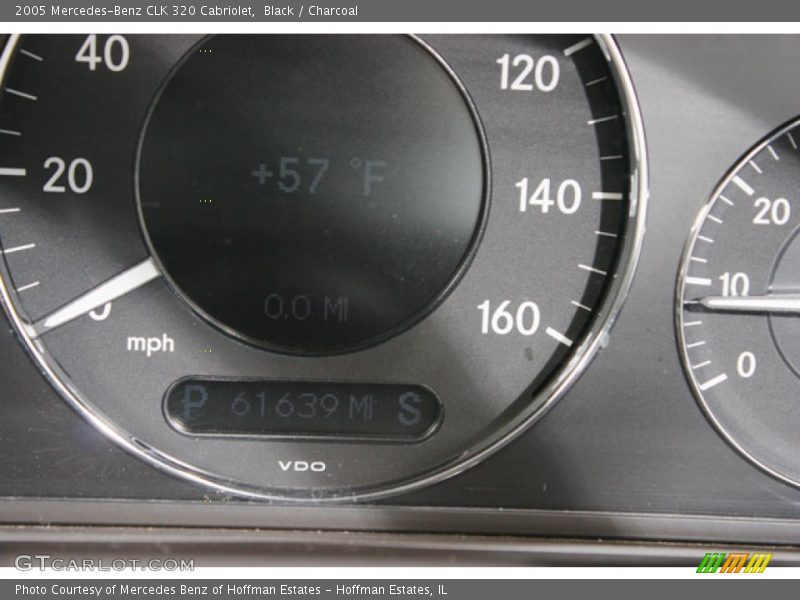 Black / Charcoal 2005 Mercedes-Benz CLK 320 Cabriolet