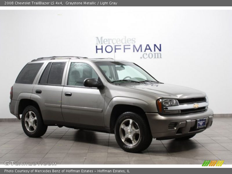 Graystone Metallic / Light Gray 2008 Chevrolet TrailBlazer LS 4x4