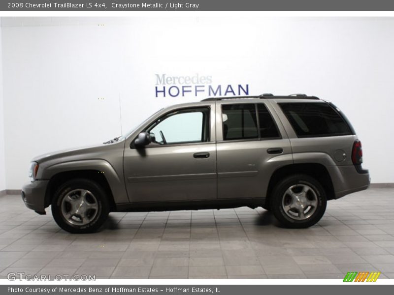 Graystone Metallic / Light Gray 2008 Chevrolet TrailBlazer LS 4x4
