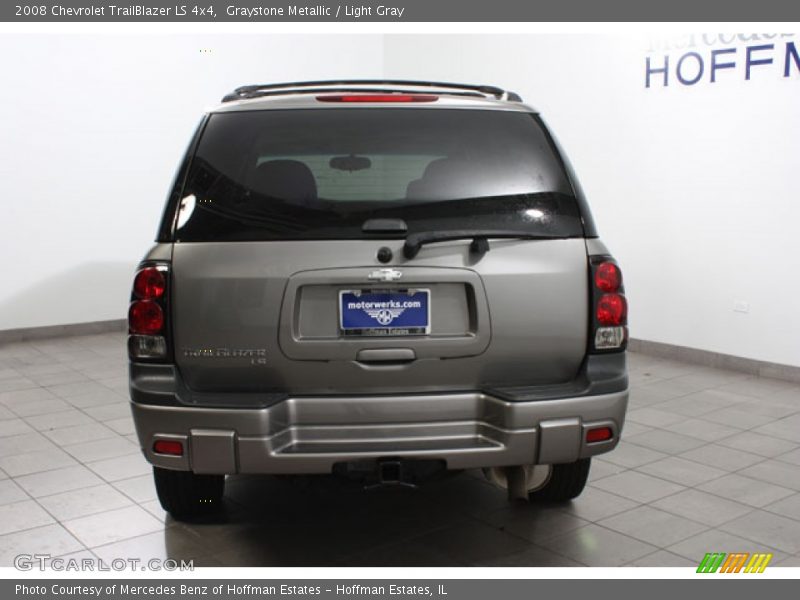 Graystone Metallic / Light Gray 2008 Chevrolet TrailBlazer LS 4x4