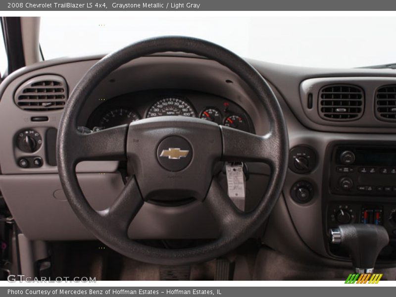 Graystone Metallic / Light Gray 2008 Chevrolet TrailBlazer LS 4x4