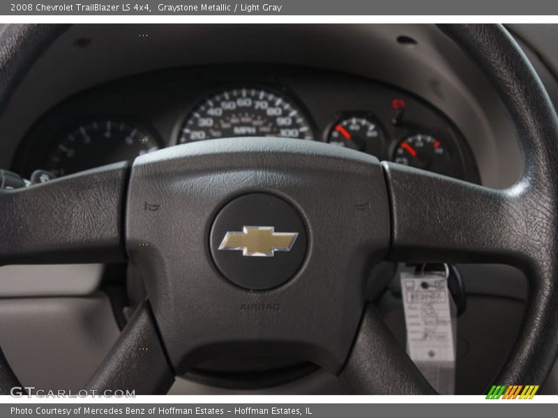 Graystone Metallic / Light Gray 2008 Chevrolet TrailBlazer LS 4x4