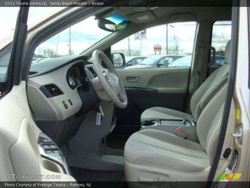 Sandy Beach Metallic / Bisque 2011 Toyota Sienna LE