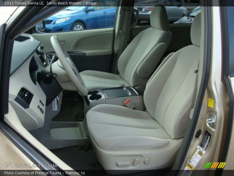 Sandy Beach Metallic / Bisque 2011 Toyota Sienna LE