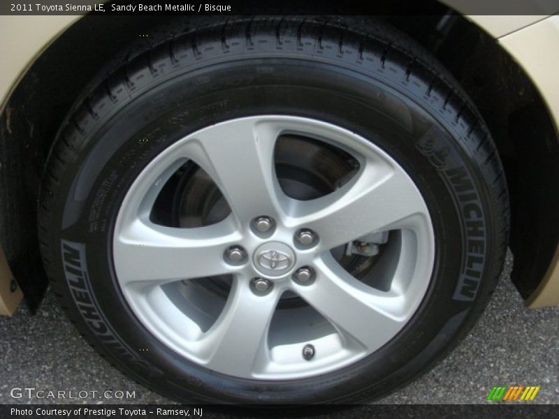 Sandy Beach Metallic / Bisque 2011 Toyota Sienna LE