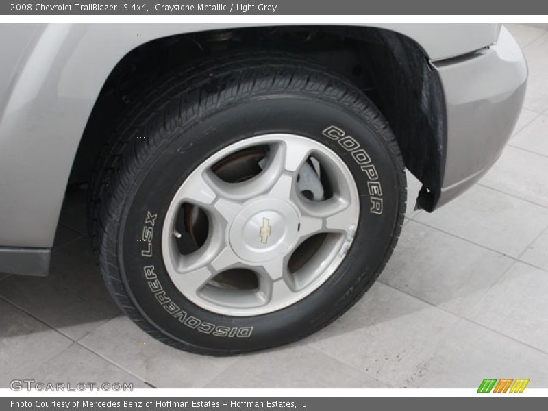 Graystone Metallic / Light Gray 2008 Chevrolet TrailBlazer LS 4x4