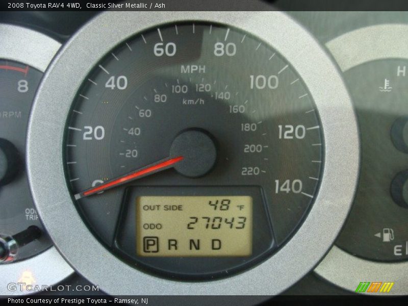 Classic Silver Metallic / Ash 2008 Toyota RAV4 4WD