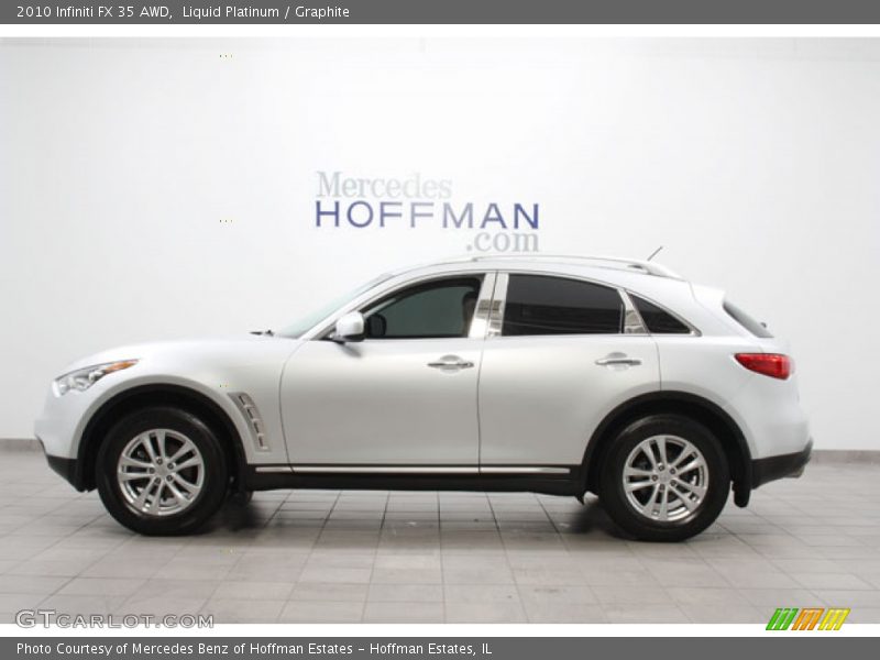 Liquid Platinum / Graphite 2010 Infiniti FX 35 AWD