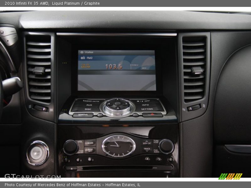 Liquid Platinum / Graphite 2010 Infiniti FX 35 AWD
