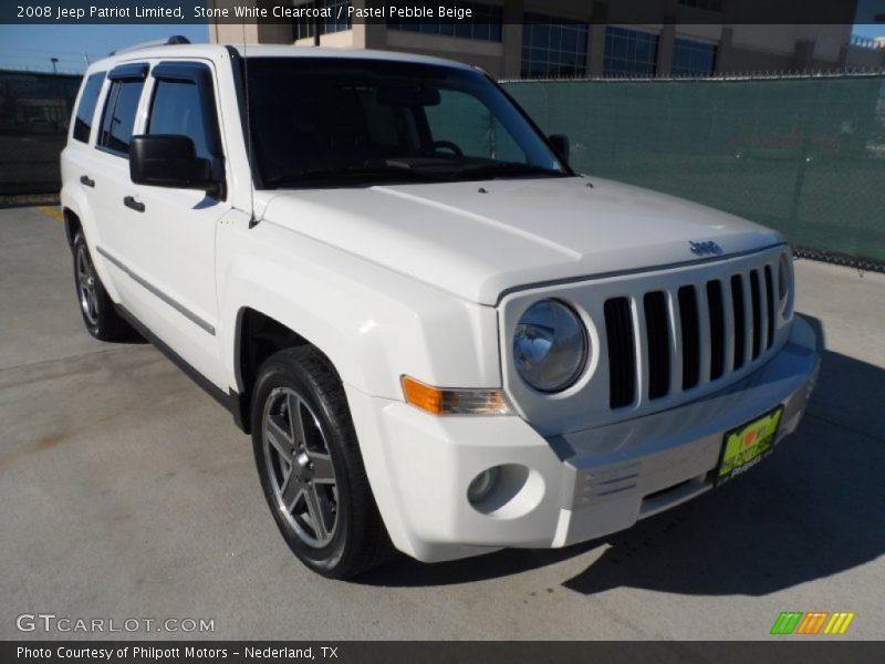 Stone White Clearcoat / Pastel Pebble Beige 2008 Jeep Patriot Limited