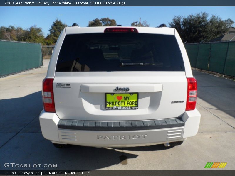 Stone White Clearcoat / Pastel Pebble Beige 2008 Jeep Patriot Limited