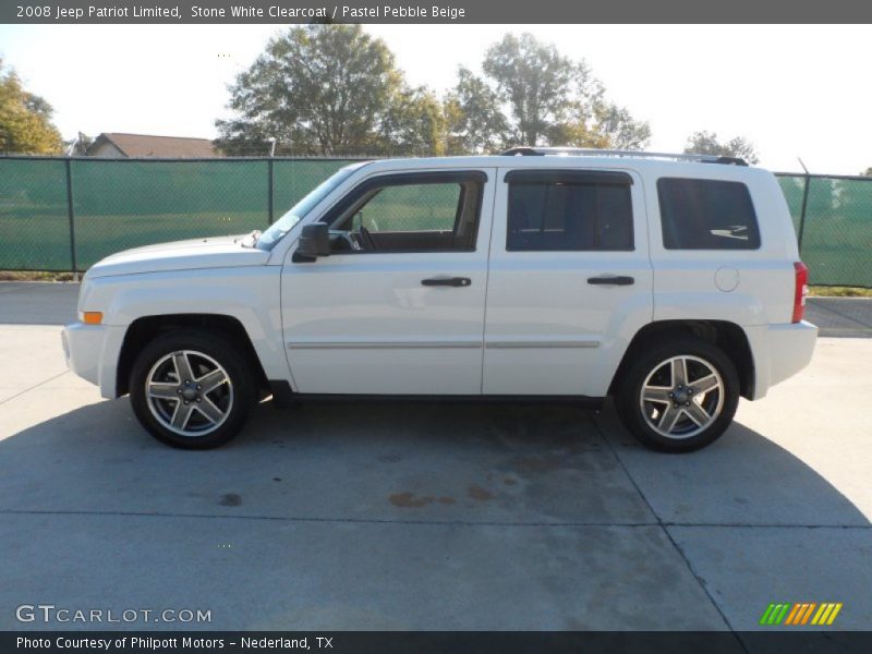 Stone White Clearcoat / Pastel Pebble Beige 2008 Jeep Patriot Limited