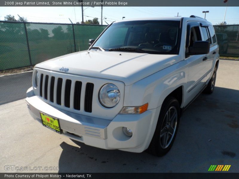 Stone White Clearcoat / Pastel Pebble Beige 2008 Jeep Patriot Limited