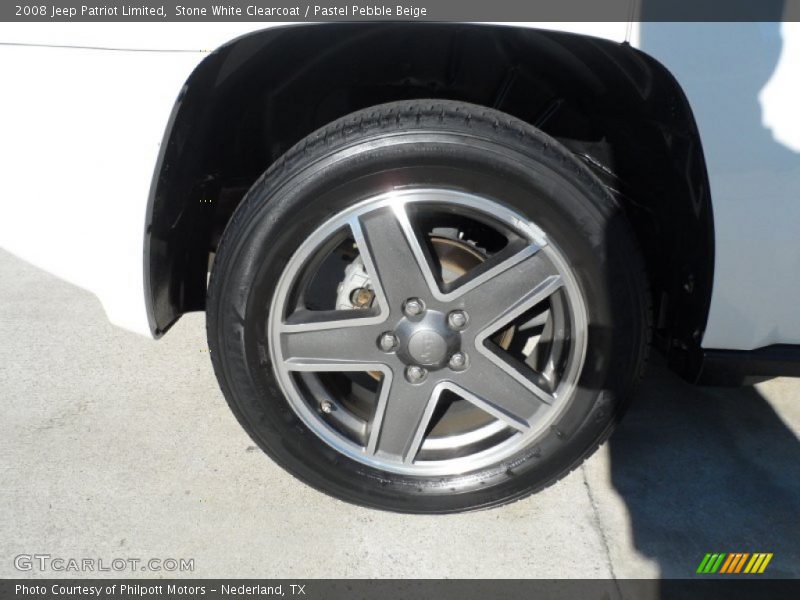 Stone White Clearcoat / Pastel Pebble Beige 2008 Jeep Patriot Limited