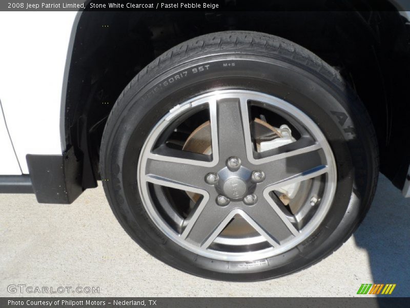 Stone White Clearcoat / Pastel Pebble Beige 2008 Jeep Patriot Limited