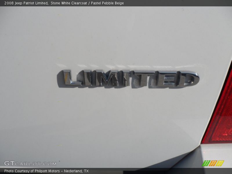 Stone White Clearcoat / Pastel Pebble Beige 2008 Jeep Patriot Limited