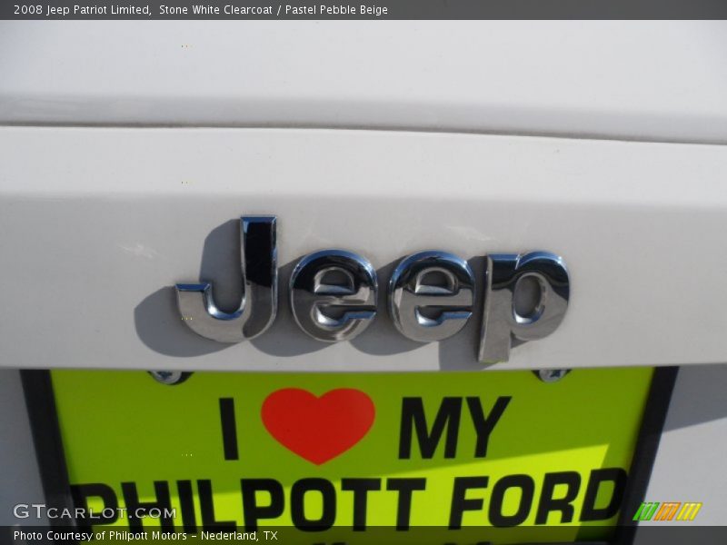 Stone White Clearcoat / Pastel Pebble Beige 2008 Jeep Patriot Limited