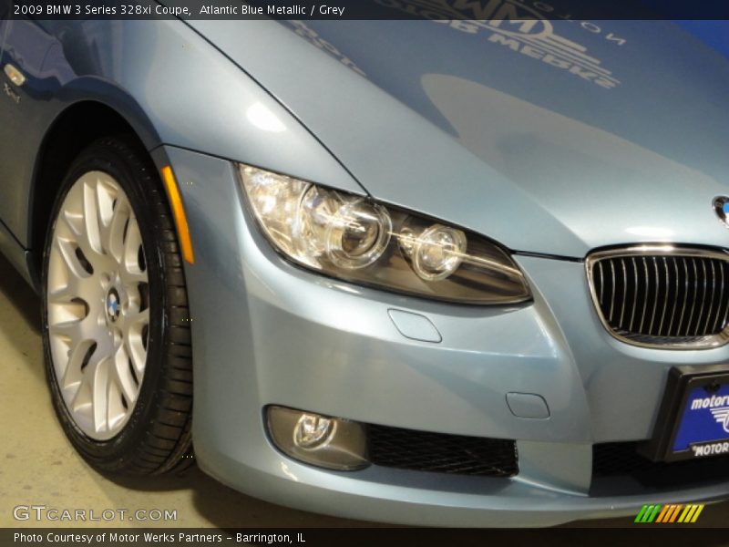 Atlantic Blue Metallic / Grey 2009 BMW 3 Series 328xi Coupe