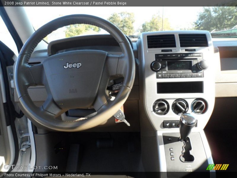 Stone White Clearcoat / Pastel Pebble Beige 2008 Jeep Patriot Limited