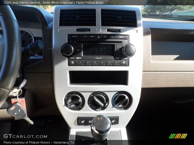Stone White Clearcoat / Pastel Pebble Beige 2008 Jeep Patriot Limited