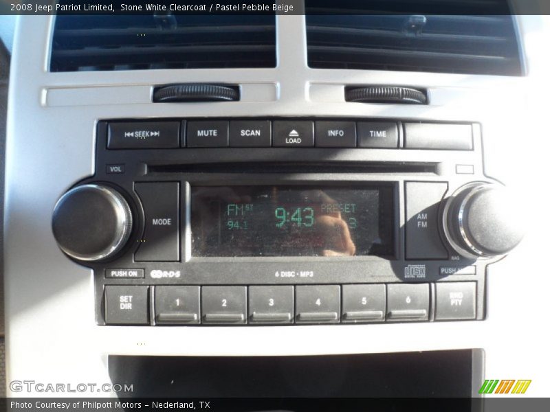 Stone White Clearcoat / Pastel Pebble Beige 2008 Jeep Patriot Limited