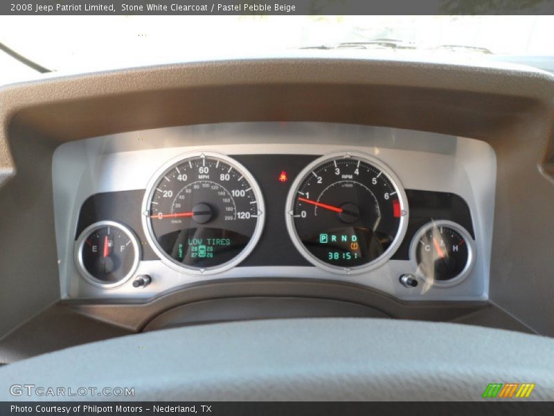 Stone White Clearcoat / Pastel Pebble Beige 2008 Jeep Patriot Limited